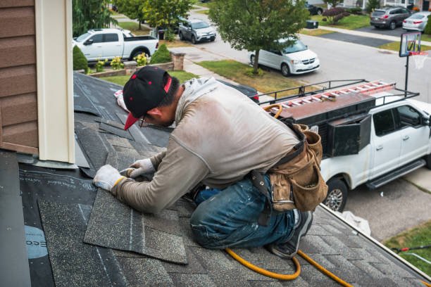 Professional Roofing technician working in Douglas, MA